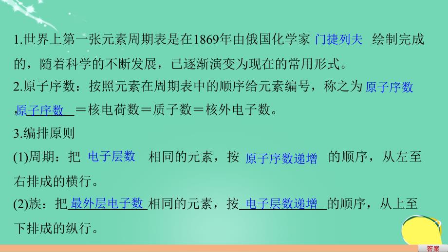 高考化学一轮复习 第5章 物质结构 元素周期律 第17讲 元素周期律和元素周期表课件 鲁科_第4页