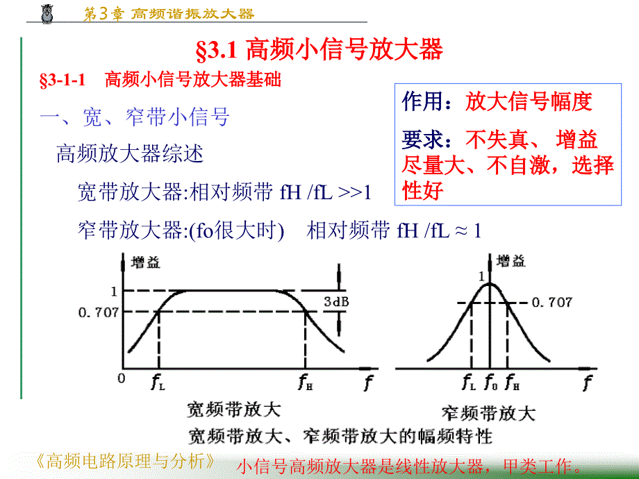 《高频电路原理与分析》（第四版） PPT电子课件教案第3章 高频谐振放大器_第2页