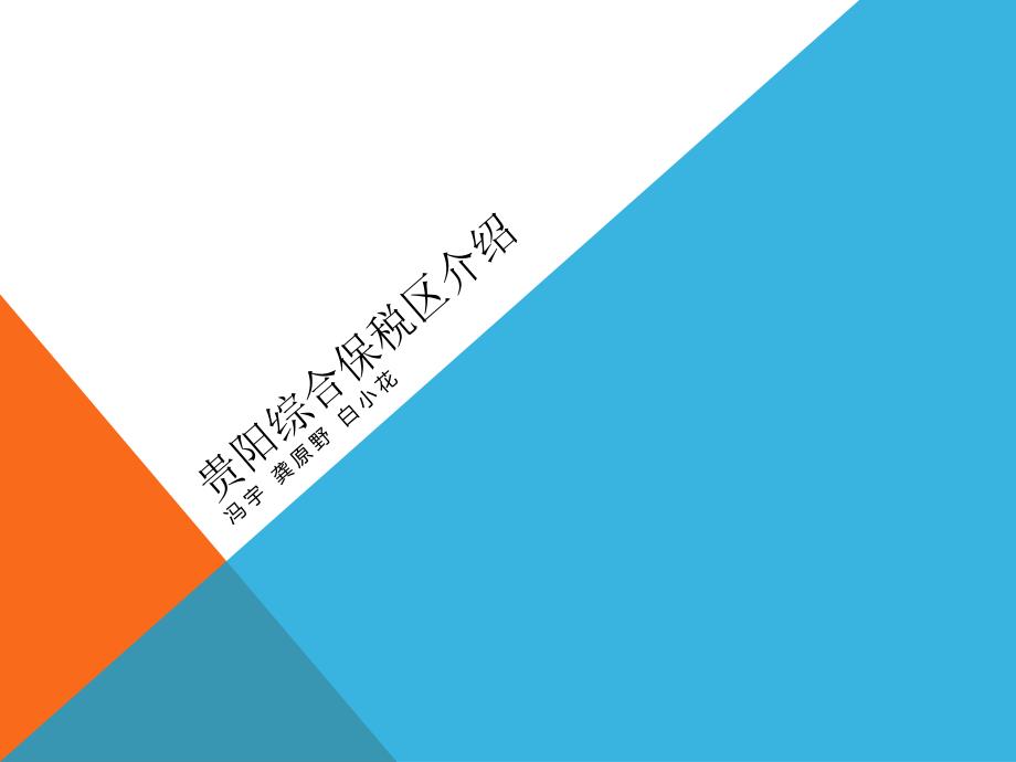 贵阳综合保税区介绍_第1页