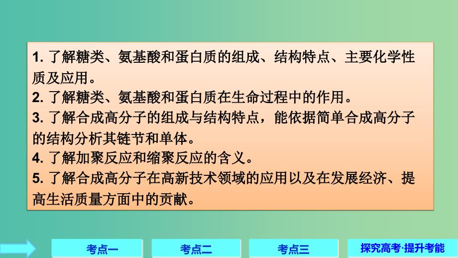 2019高考化学大一轮复习第十一章有机化学基础第38讲生命中的基础有机化学物质合成有机高分子课件鲁科版选修5 .ppt_第2页