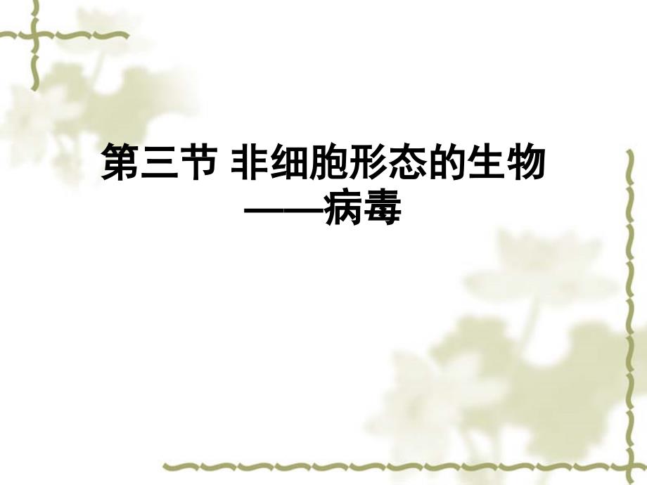 沪科版生物高中第一册3.3《非细胞形态的生物——病毒》 课件_第2页