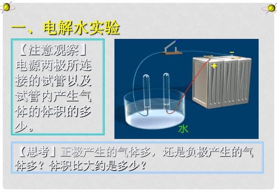 四川省宜宾县双龙镇初级中学九年级化学上册 第四单元 自然界的水《课题3 水的组成》课件2 （新版）新人教版_第5页