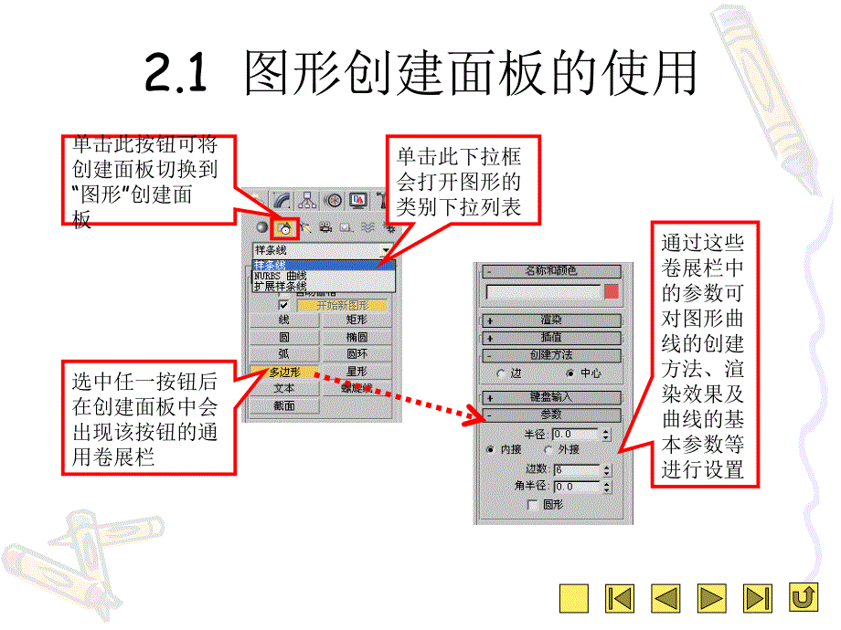 dsmax9第2章二维图形的创建.ppt_第2页