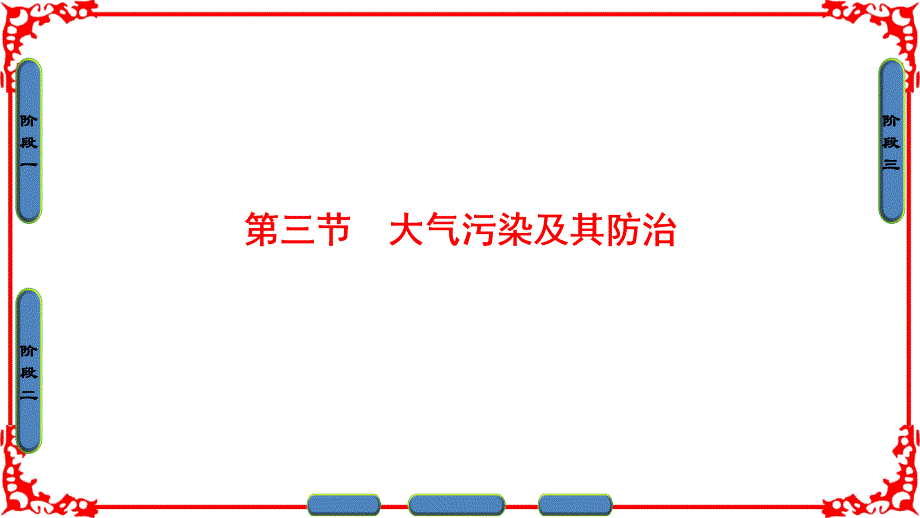 高中地理 第2章 环境污染与防治 第3节 大气污染及其防治课件 新人教版选修6_第1页