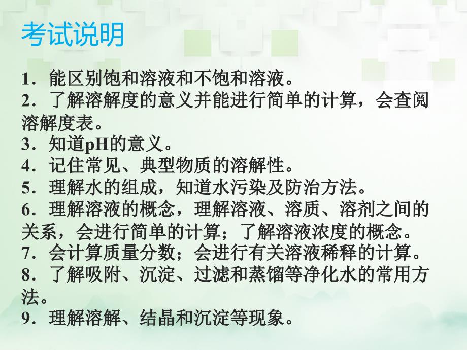 化学总模块五 选择题 课题8 溶液_第2页