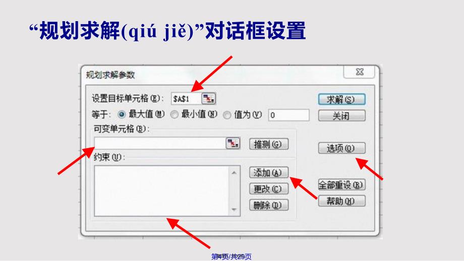 EXCEL在运筹学中的应用实用教案_第4页