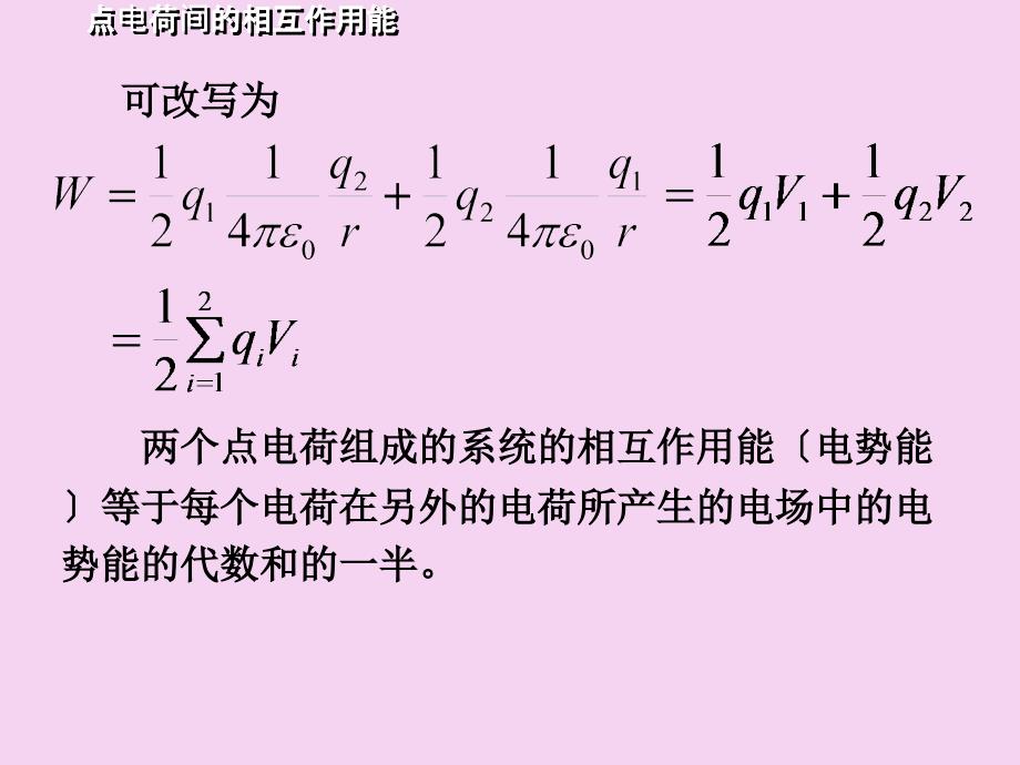 电荷间相互作用能静电场的能量ppt课件_第4页