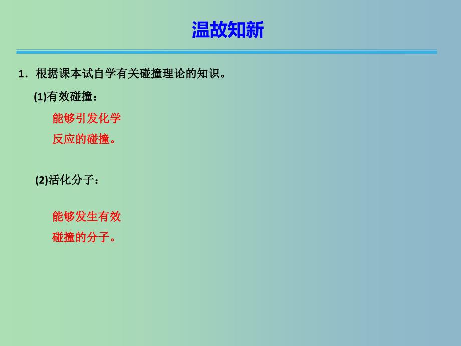 高中化学第2章化学反应的方向限度与速率2.3.2外界因素对化学反应速率的影响课件鲁科版.ppt_第4页