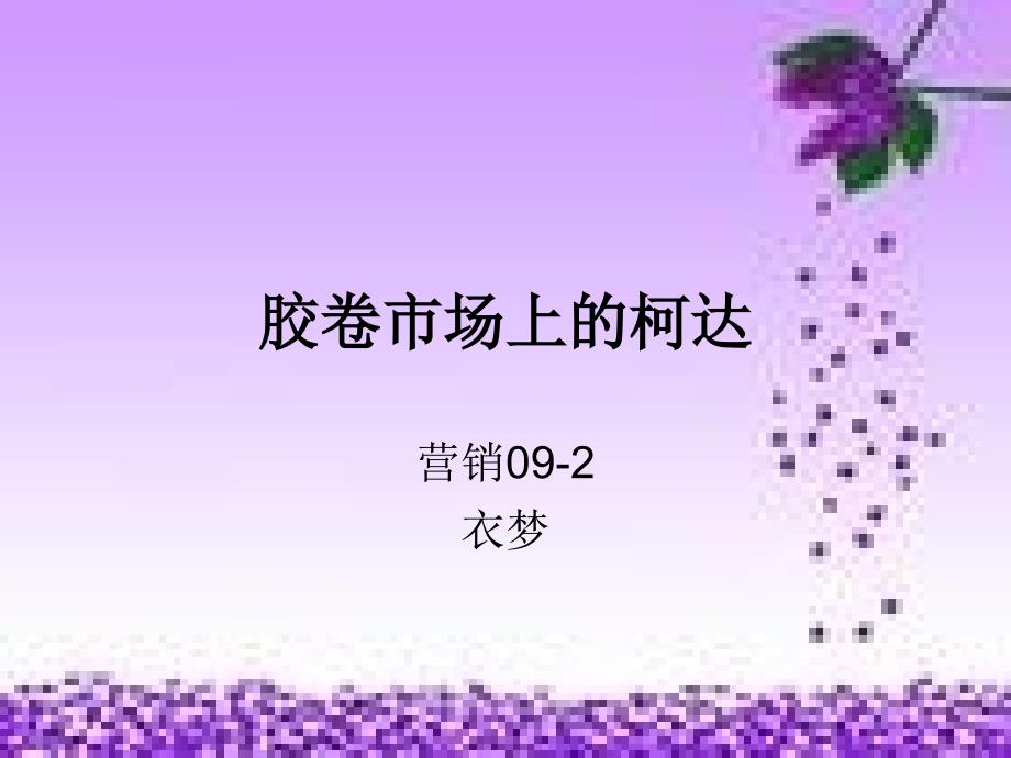 《胶卷市场上的柯达》PPT课件_第1页