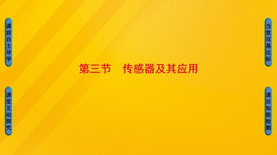 高中物理第3章电磁技术与社会发展第3节传感器及其应用课件粤教版选修_第1页