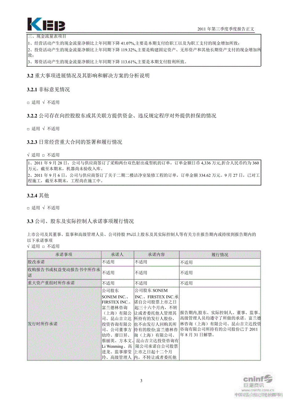 金利科技第三季度报告正文_第3页