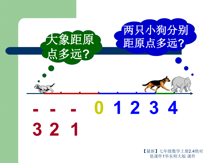 最新七年级数学上册2.4绝对值课件1华东师大版课件_第2页