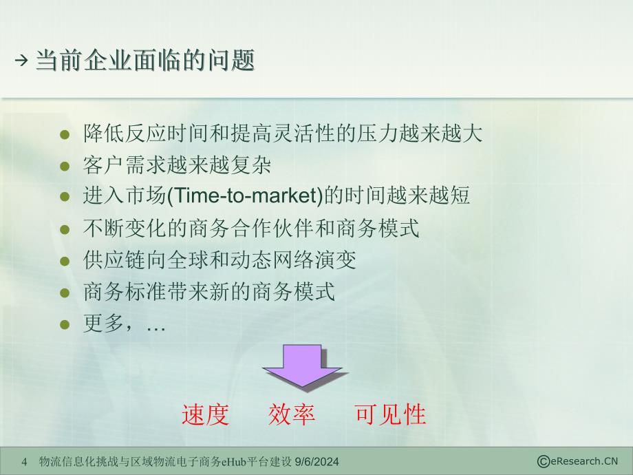 物流信息化挑战与区域物流电子商务eHub平台建设_第4页