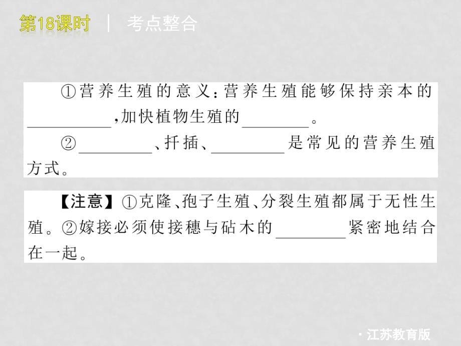 九年级生物中考复习课件——第五单元生物的生殖、发育与遗传（苏教版）_第5页