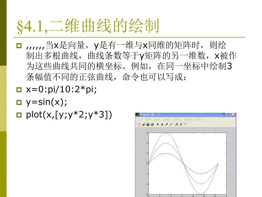 最新第 4 章 matlab盘算的可视化第一次课_第5页