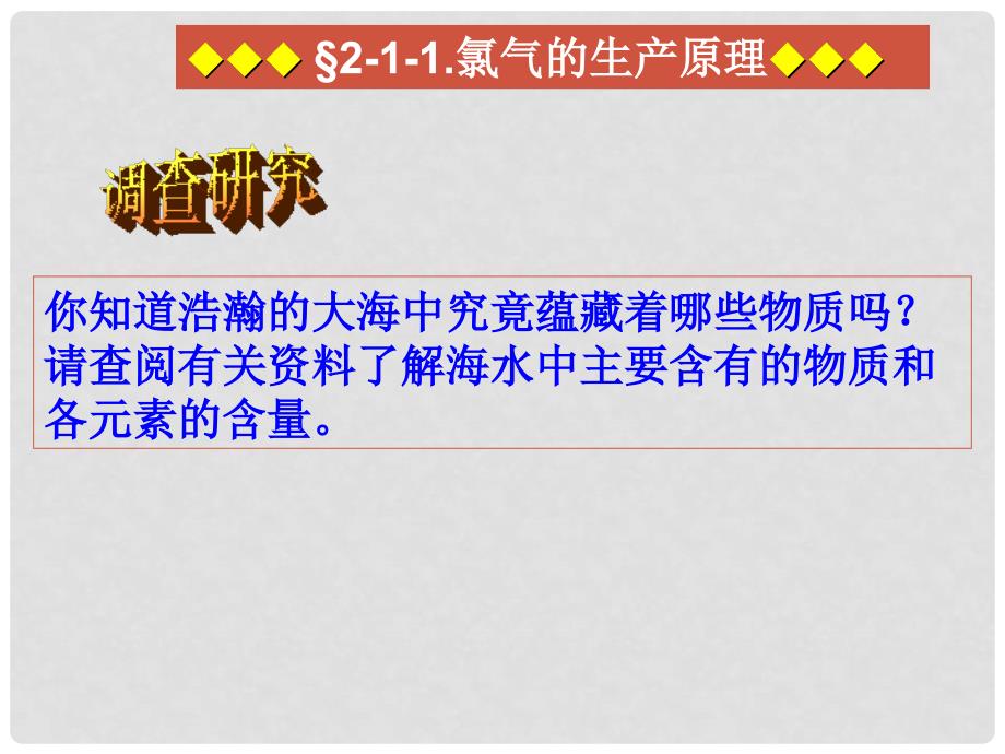 高中化学 2.1氯气生产原理课件 苏教版必修1_第3页