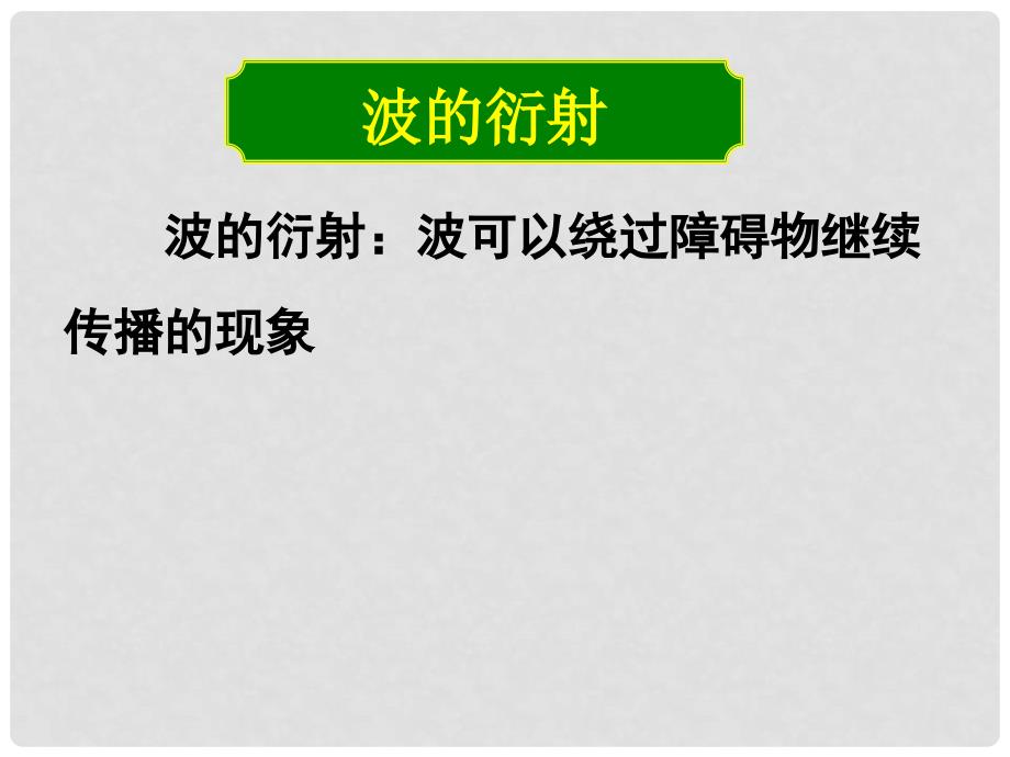 湖南省长沙市长郡卫星远程学校高中物理《波的衍射》课件 新人教版选修21_第2页