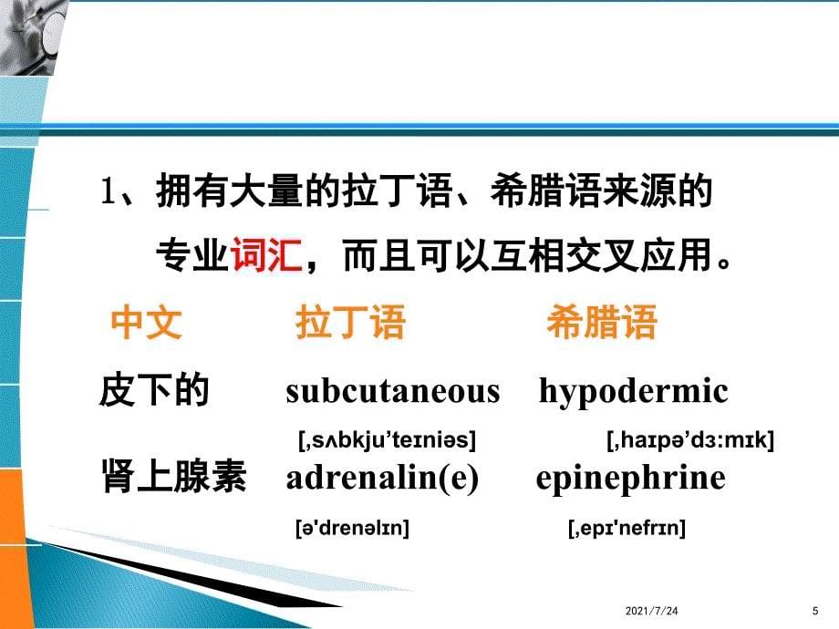 医学英语概述PPT课件_第5页