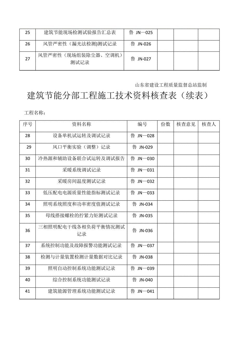 16版山东省建筑外墙保温施工技术资料表格(一)_第5页