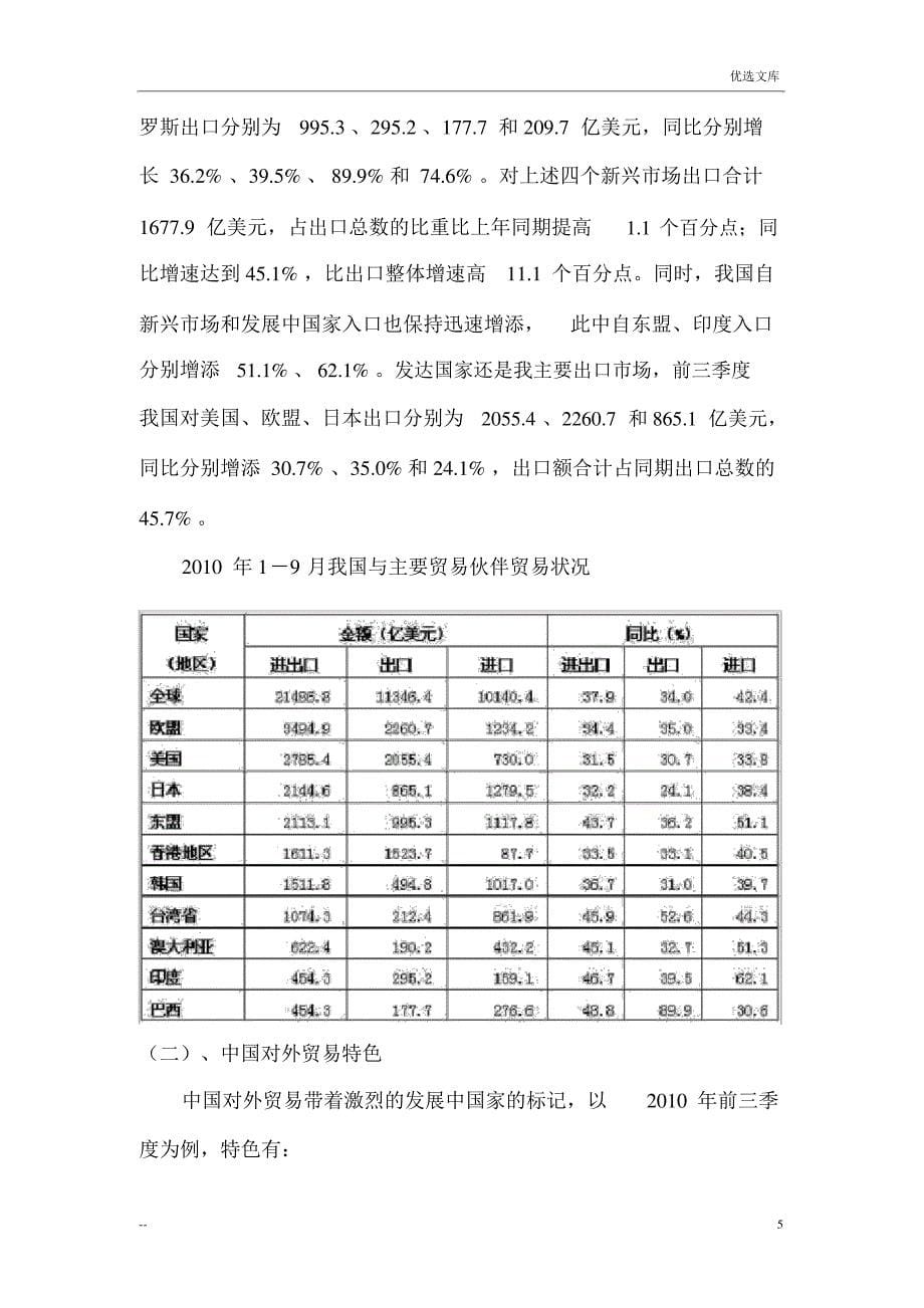 浅谈世界贸易组织与中国对外贸易_第5页