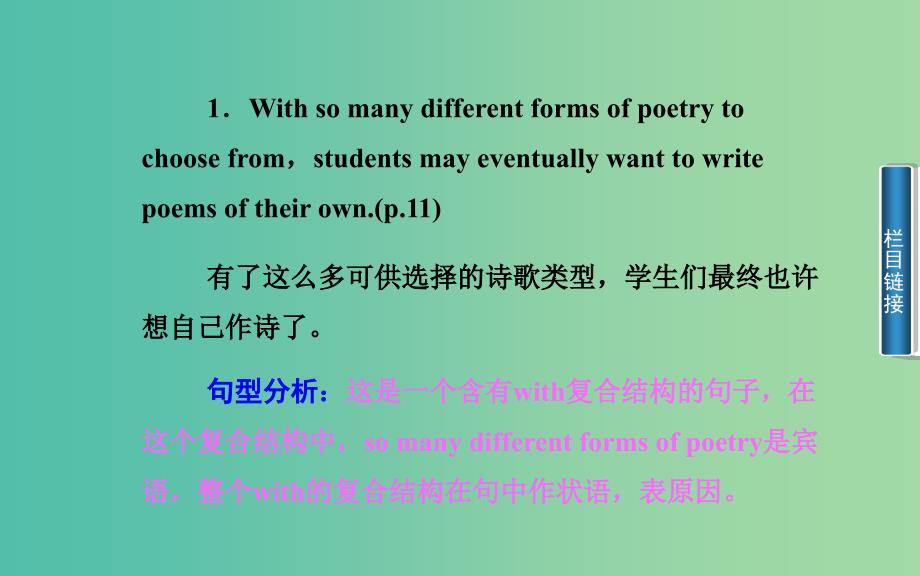 高中英语 Unit 2 Poems 第五学时 Writing课件 新人教版选修6.ppt_第3页