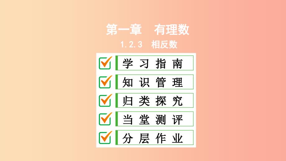 七年级数学上册 第一章 有理数 1.2 有理数 1.2.3 相反数复习课件 新人教版.ppt_第1页