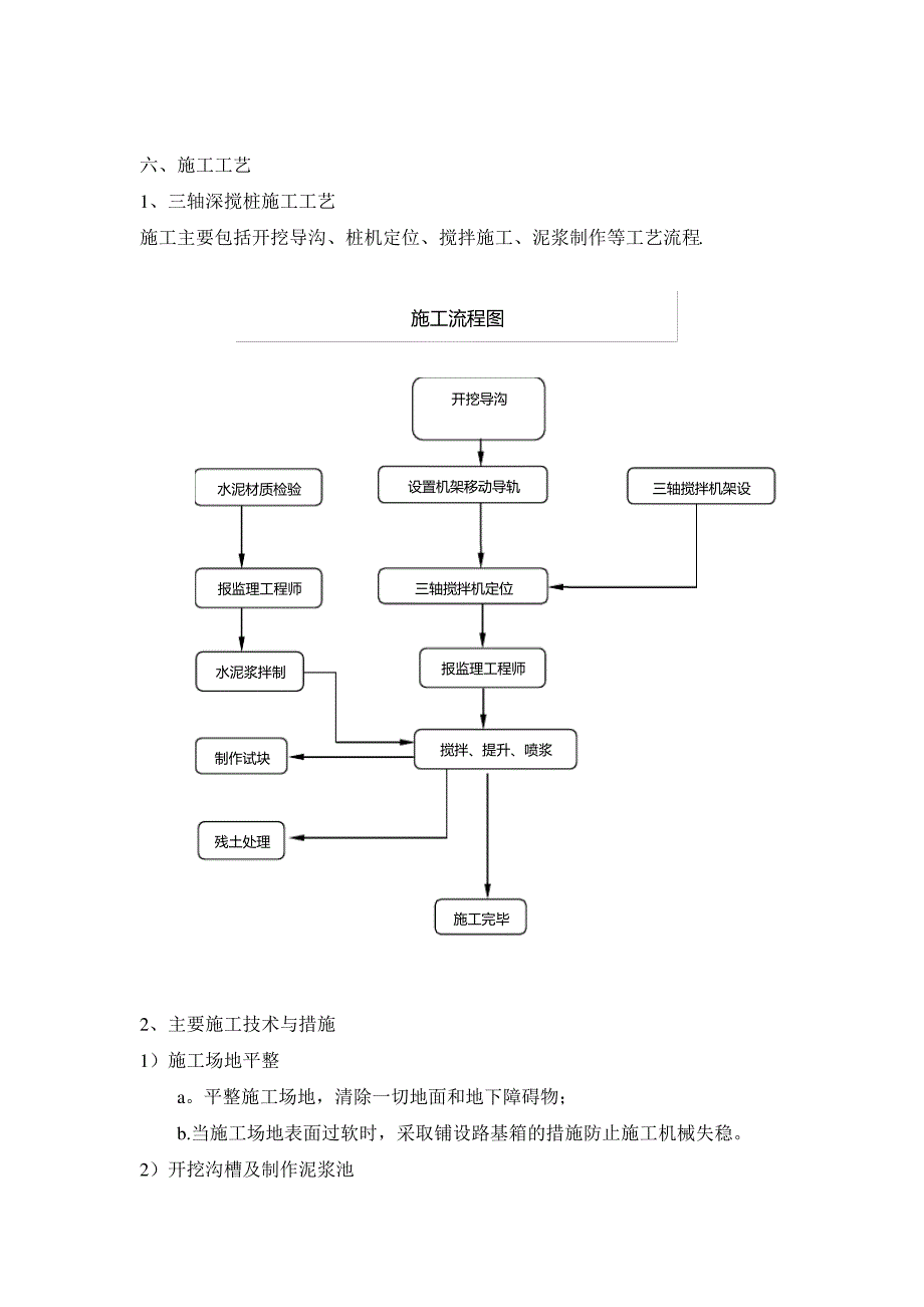 止水桩(三轴深搅桩)施工方案_第4页