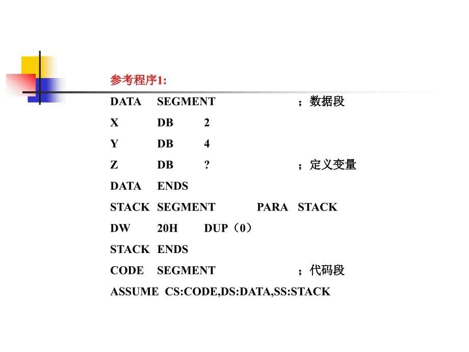 PPT1675.1汇编语言源程序的框架结构_第5页