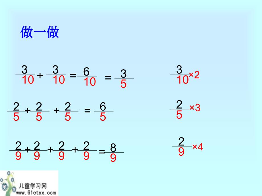 （北师大版）五年级数学课件下册分数乘法_第2页