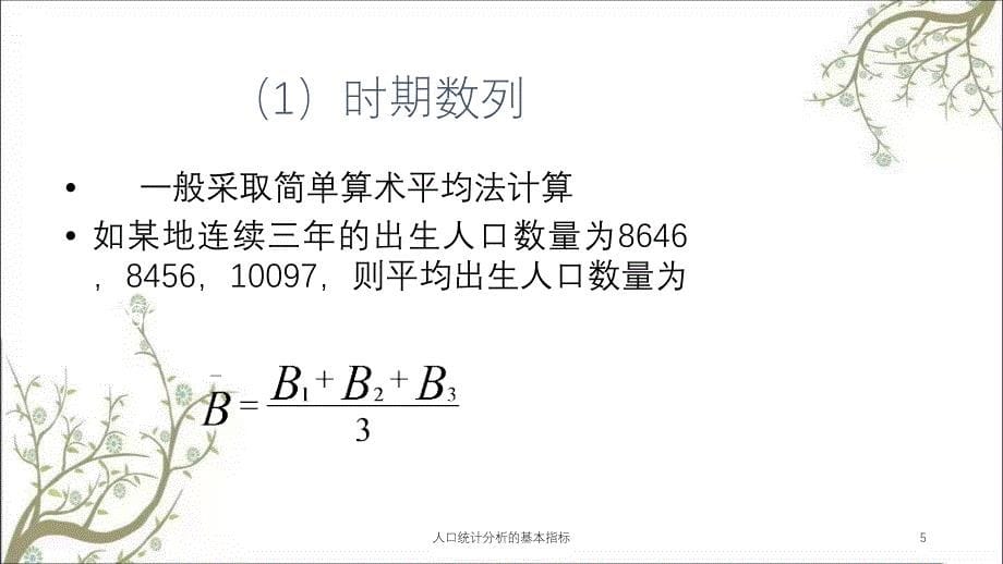 人口统计分析的基本指标课件_第5页