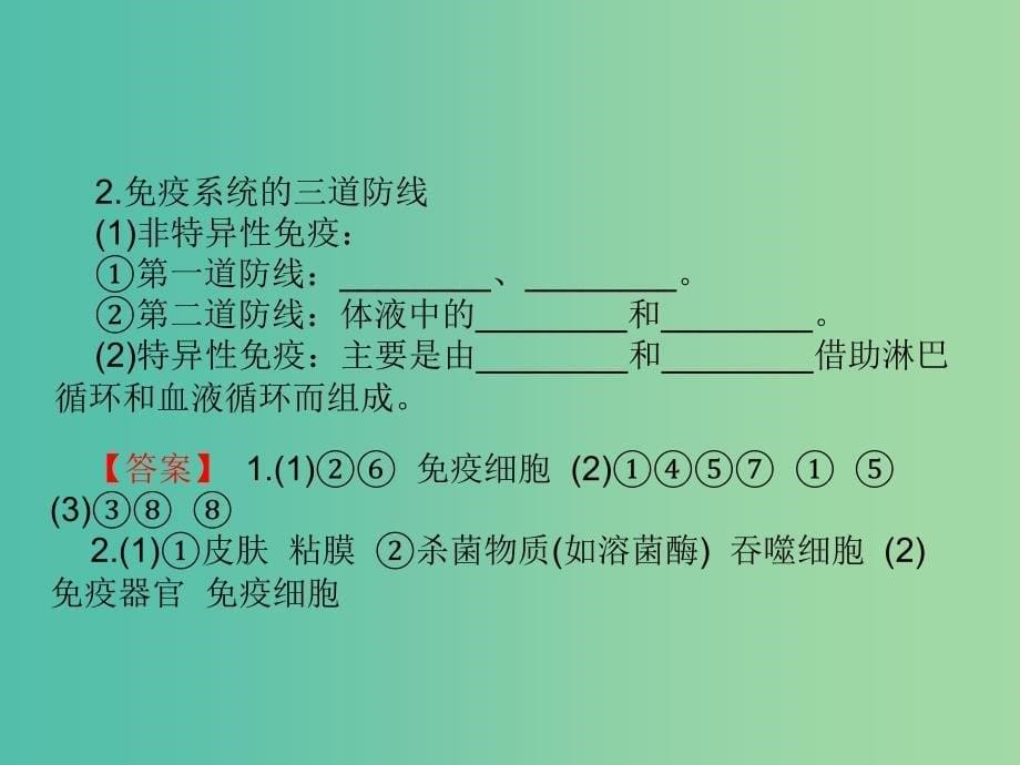 高中生物第二章动物和人体生命活动的调节第4节免疫调节课件新人教版.ppt_第5页