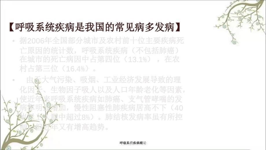 呼吸系统疾病概论课件_第5页