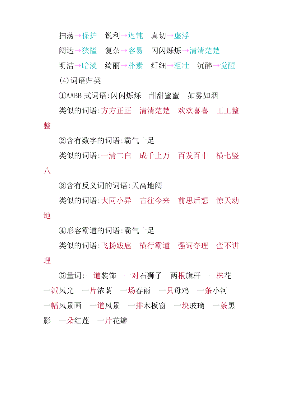 部编版四年级语文下册期末总复习资料汇总_第3页