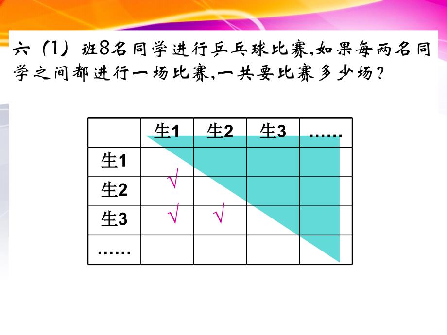 六年级数学上册比赛场次课件_第2页