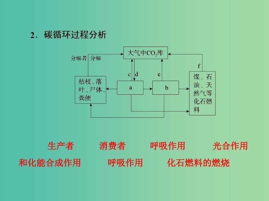 2019年高考生物一轮复习 1-3-9-34 生态系统的物质循环、信息传递及稳定性课件.ppt_第5页