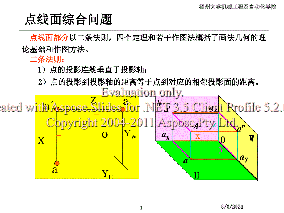 机械工程制图点线面综合问题小结.ppt_第1页