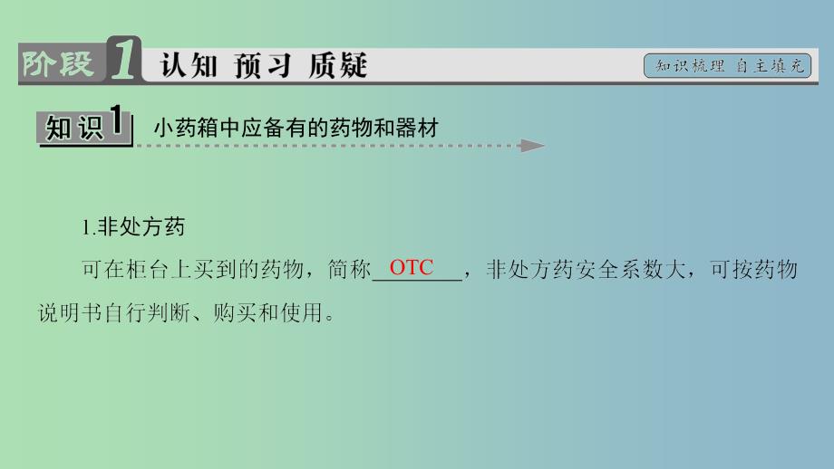 高中化学主题5正确使用化学品课题1装备一个小药箱课件1鲁科版.ppt_第3页