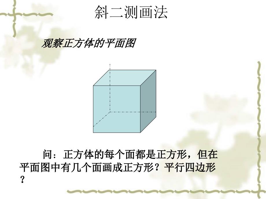 空间几何体的直观图PPT_第2页