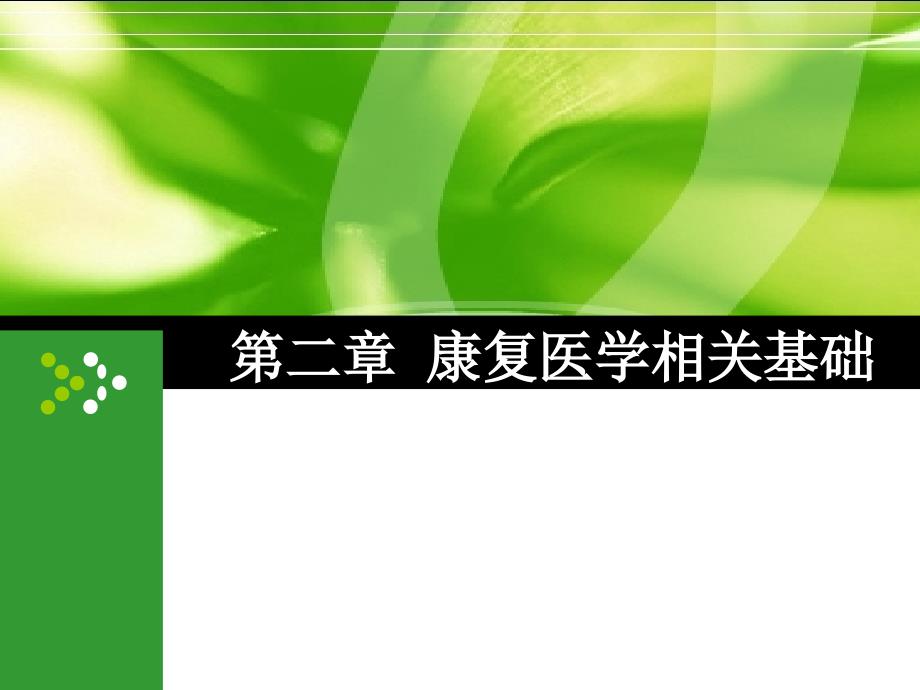 康复医学课件：2 康复医学相关基础_第1页