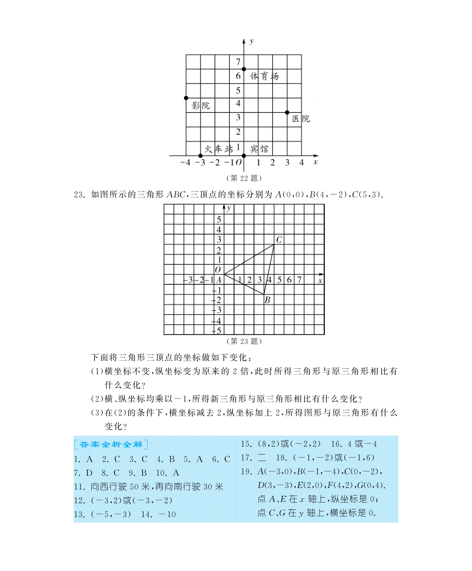 2021七年级数学下册 第七章能力提升评估（pdf） （新版）新人教版_第4页