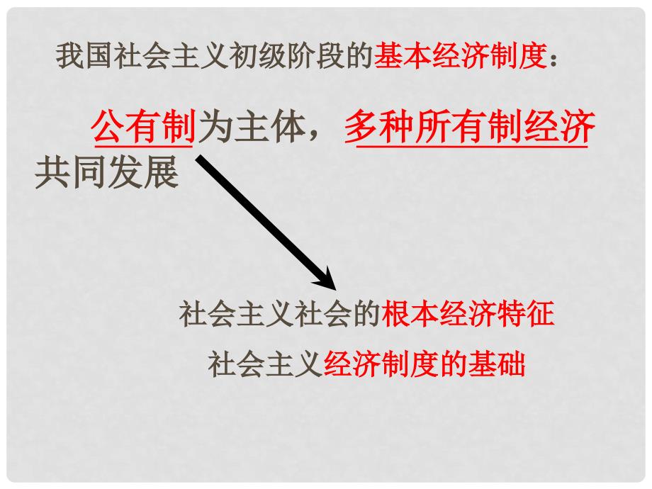 湖北省荆州市监利县柘木中学高三政治《经济生活》我国的基本经济制度复习课件 新人教版_第3页