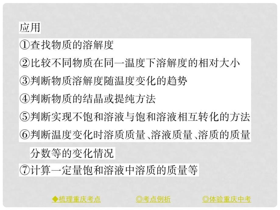 中考化学总复习 第一篇 教材知识梳理 专题突破 溶解度及溶解度曲线问题课件_第5页