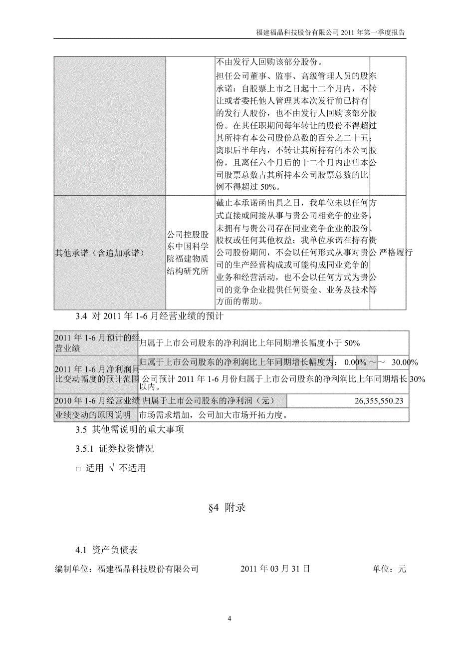 福晶科技：第一季度报告全文_第5页