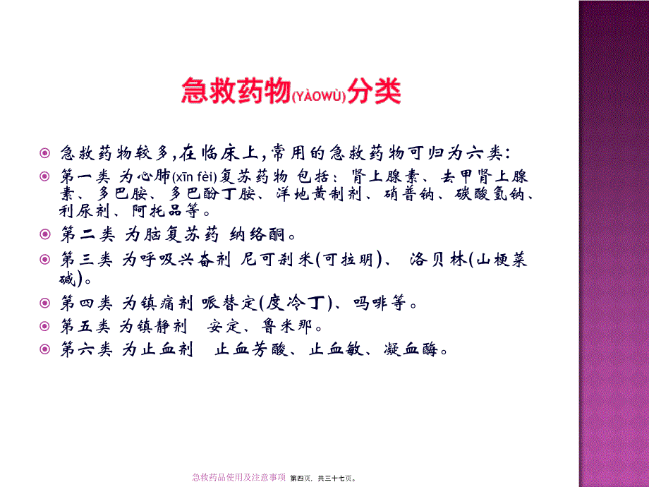 急救药品使用及注意事项课件_第4页