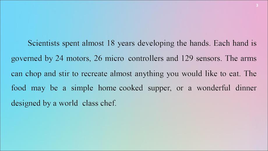 （新课标）2019-2020学年高中英语 Unit 2 Robots Section Ⅰ Warming UpPre-reading &amp;amp; Reading课件 新人教版选修7_第3页