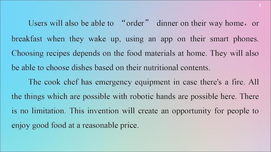 （新课标）2019-2020学年高中英语 Unit 2 Robots Section Ⅰ Warming UpPre-reading &amp;amp; Reading课件 新人教版选修7_第5页