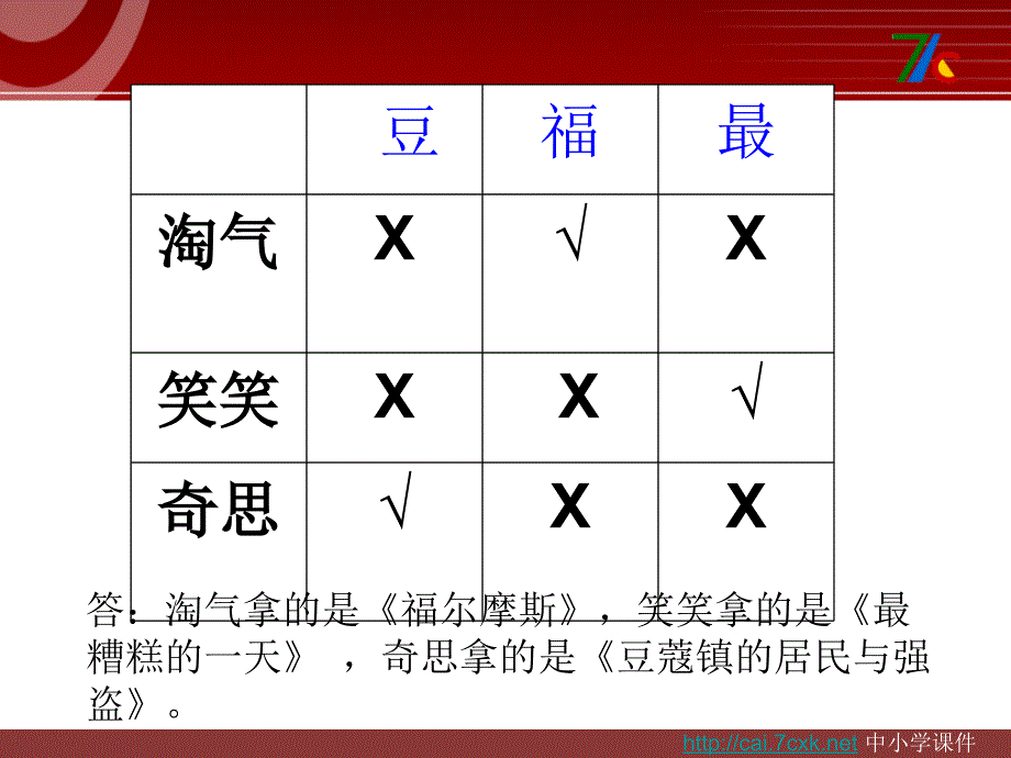 北师大版数学三下5.7《有趣的推理》ppt课件1_第4页