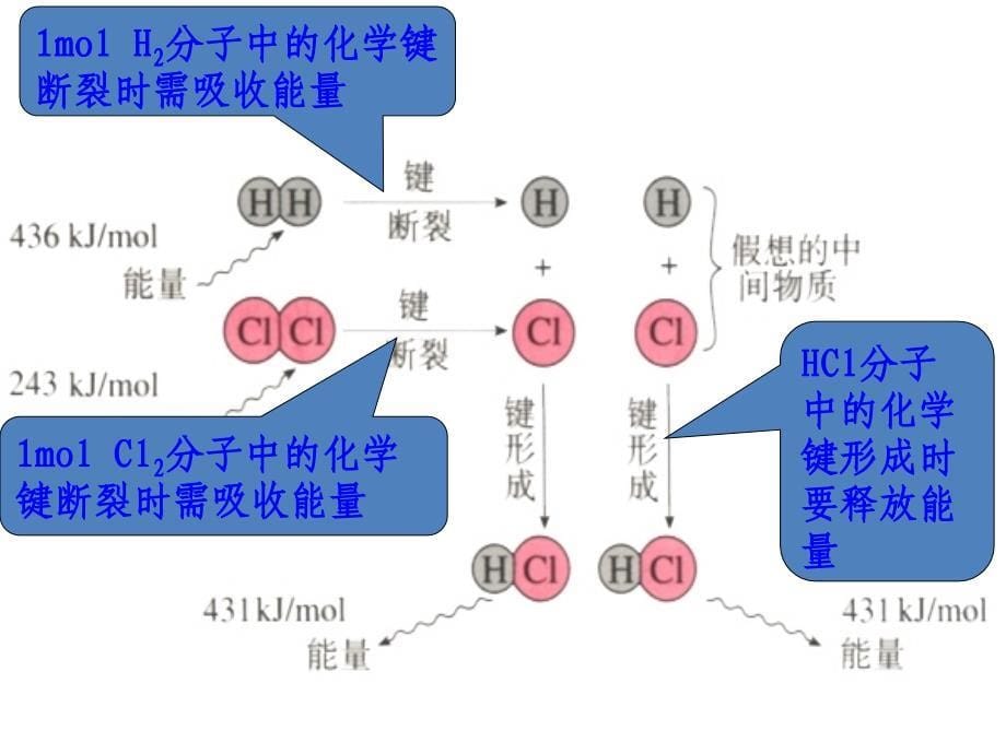 必修2211化学键与化学反应中能量变化的关系_第5页