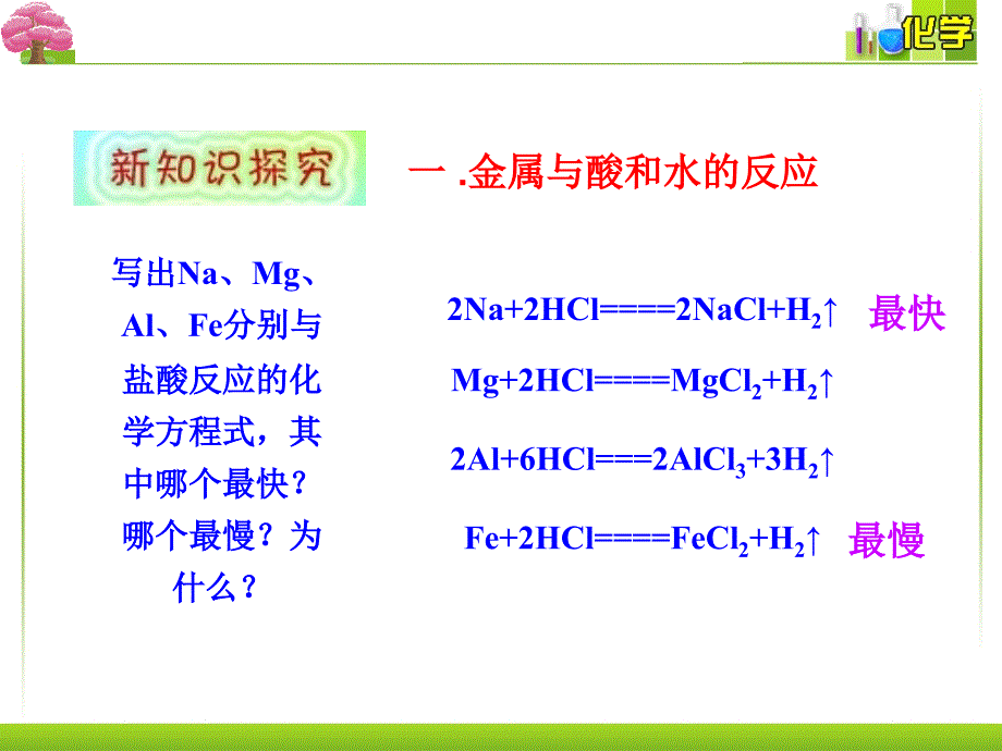 金属与酸和水的反应_第4页