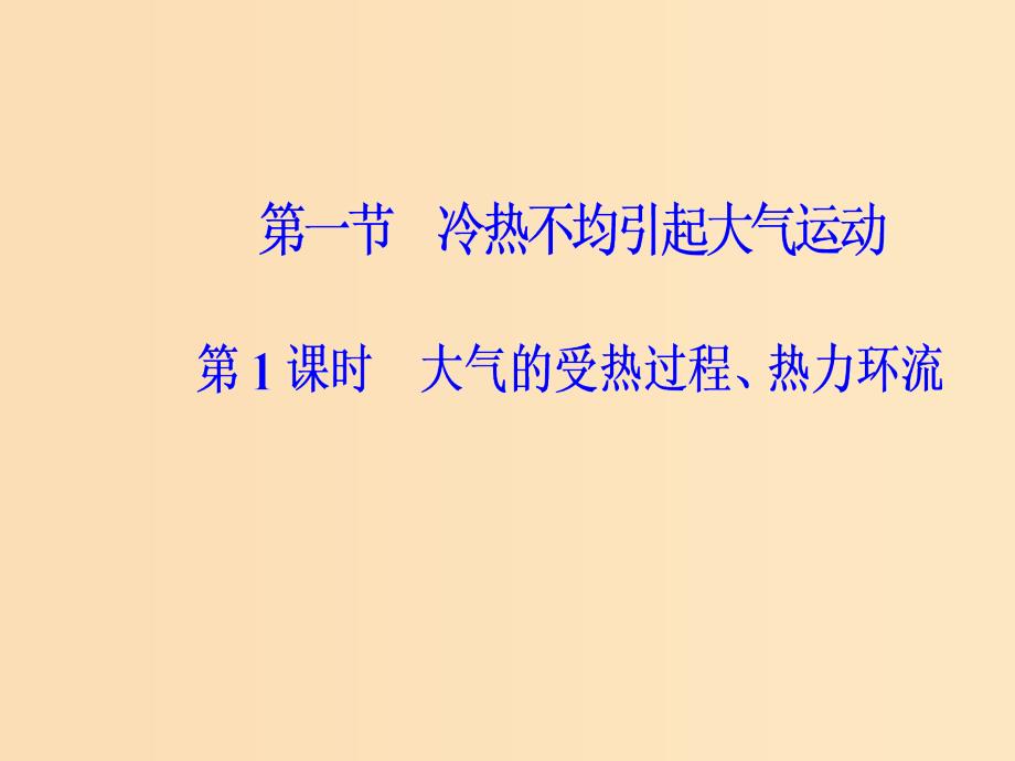 2018秋高中地理 第二章 地球上的大气 第一节 第1课时 大气的受热过程、热力环流课件 新人教版必修1.ppt_第2页